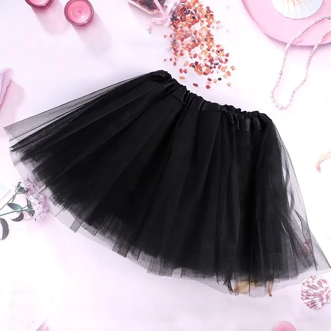 Tutu Skirt, Layered Tulle Dance Skirts for Kids Girls Dance Birthday Princess Party