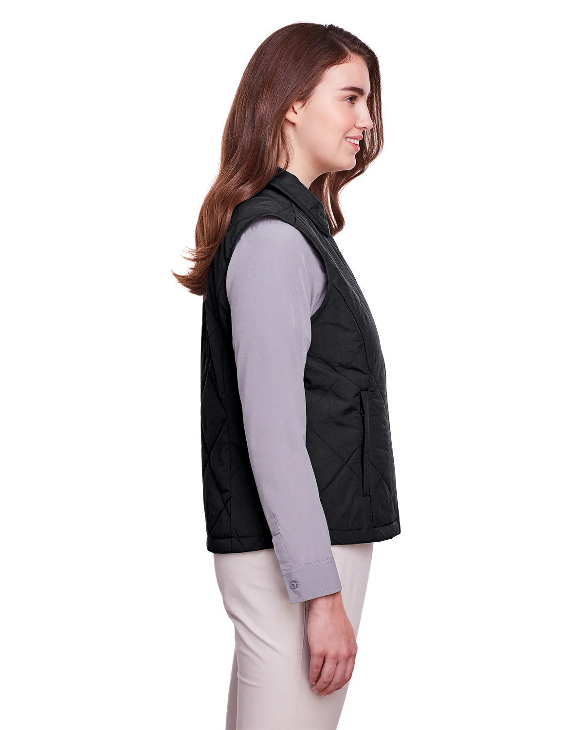 UltraClub UC709W Ladies' Dawson Quilted Hacking Vest