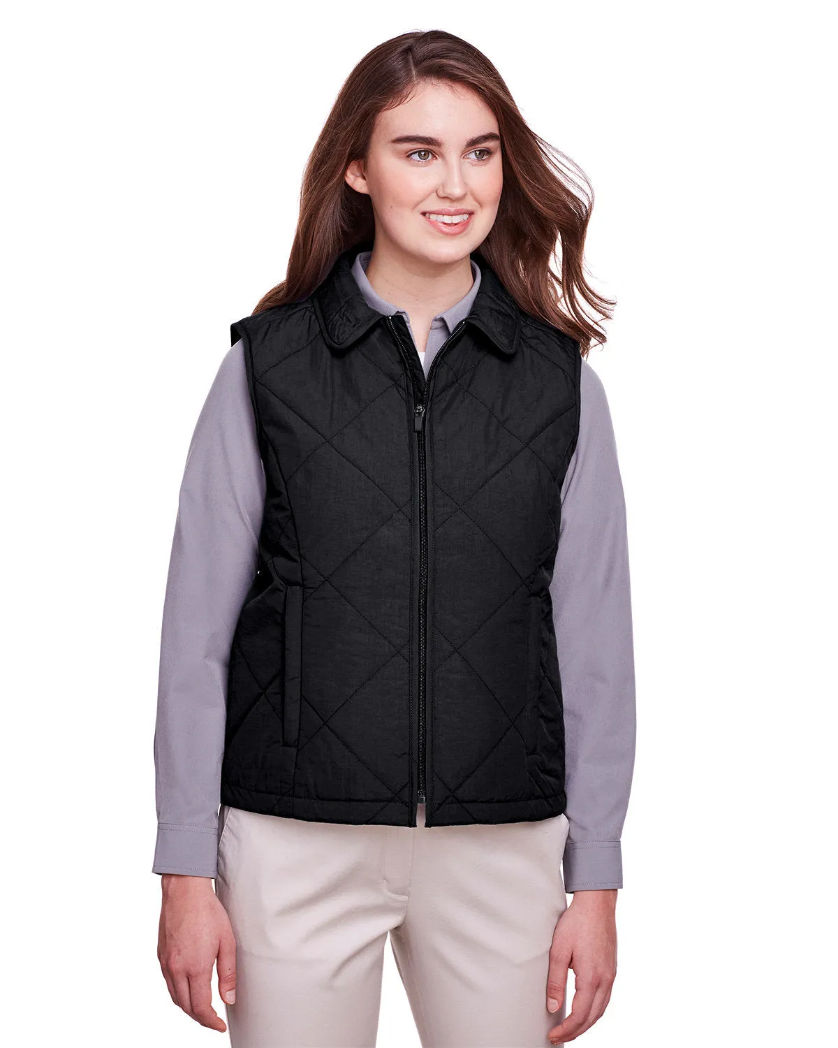 UltraClub UC709W Ladies' Dawson Quilted Hacking Vest