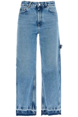 Vintage Effect Barrel Denim Jeans