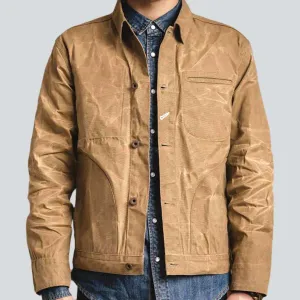 Wax men's jeans jacket