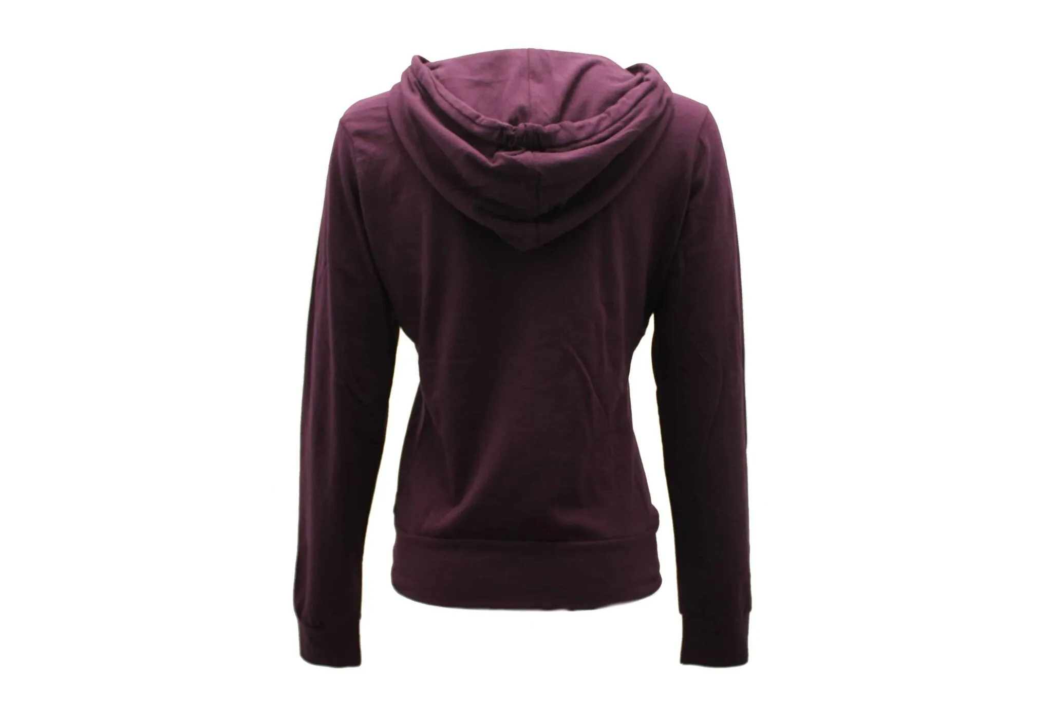 Women's Burgundy Full Zip Hoodie