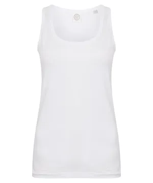 Womens feel good stretch vest | White