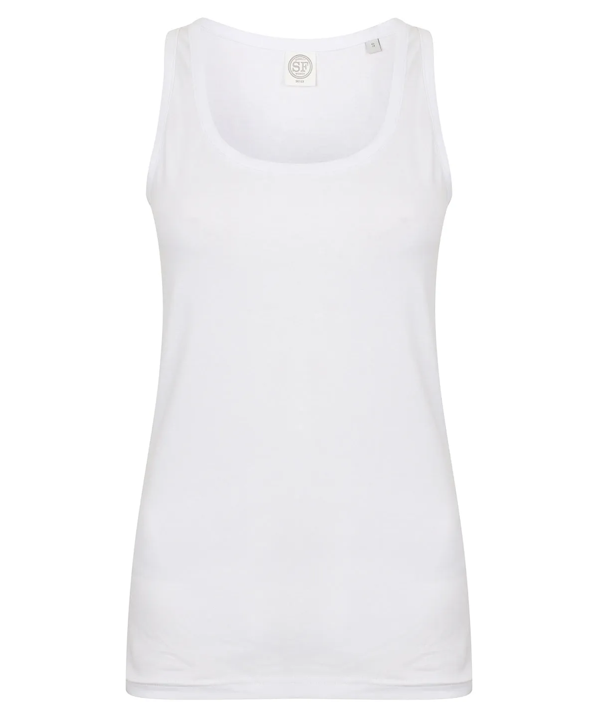 Womens feel good stretch vest | White