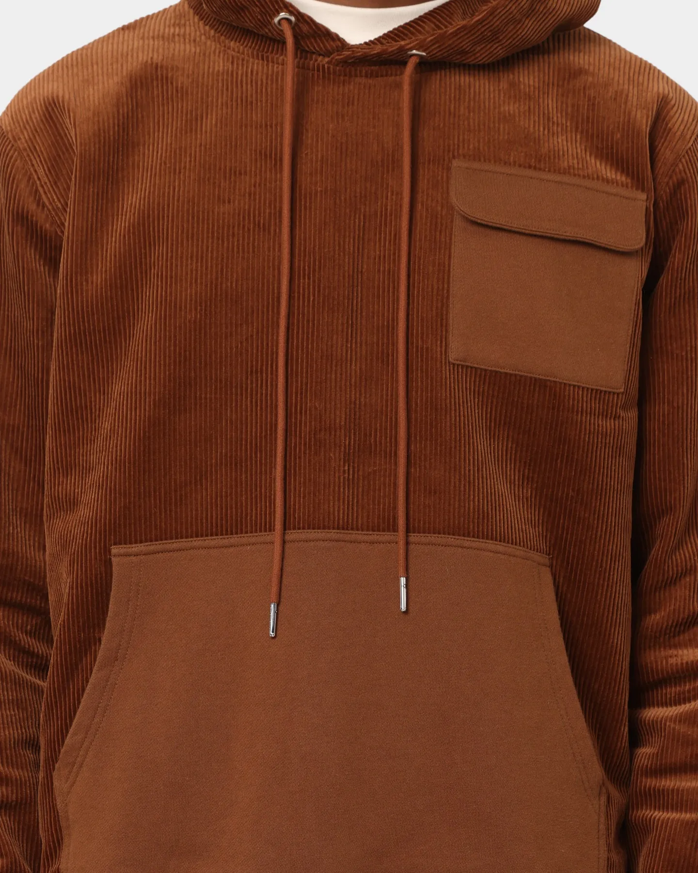 XXIII Matias Cord Hoodie Brown